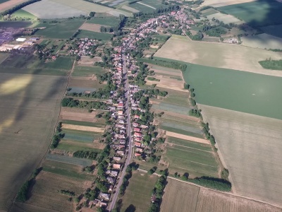 Légifotó a településről