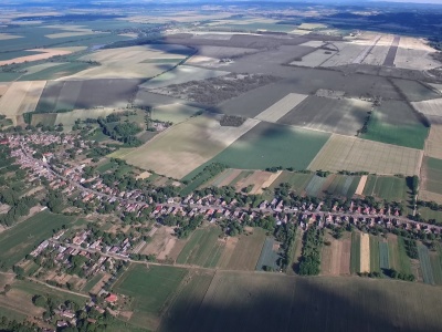 Légifotó a településről